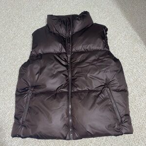 NWOT Brown Puffer Vest